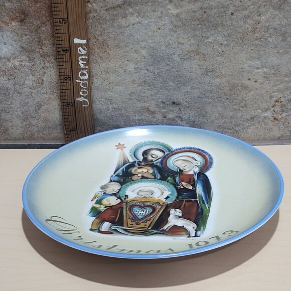 Schmid Hummel Christmas Plate 1973 Che Nativity What A Nativity Decorative Wall - Picture 6 of 10